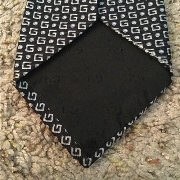 GUCCI GUCCISIMA GG LOGO VINTAGE TIE - Picture 5 of 7